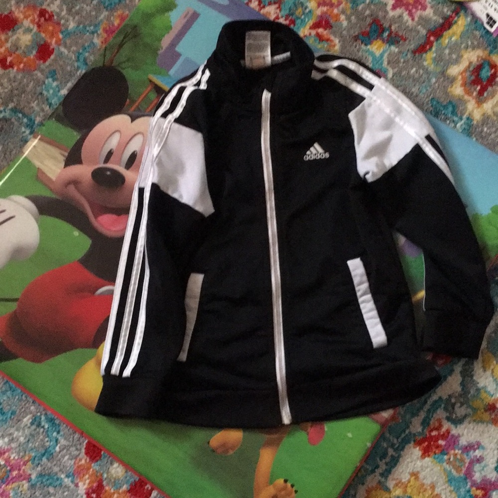 Adidas Boys Zip Front Iconic Tricot Jacket